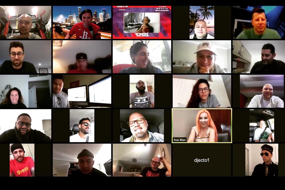 Zooming with <a href="/avamax/">AVA MAX</a> and my fellow Mixshow DJs from around the country. Her latest single “Kings and Queens” out now! 🔥 Thanks <a href="/djraize/">Randy RaiZe Reyes</a> #atlanticpromotion #avamax