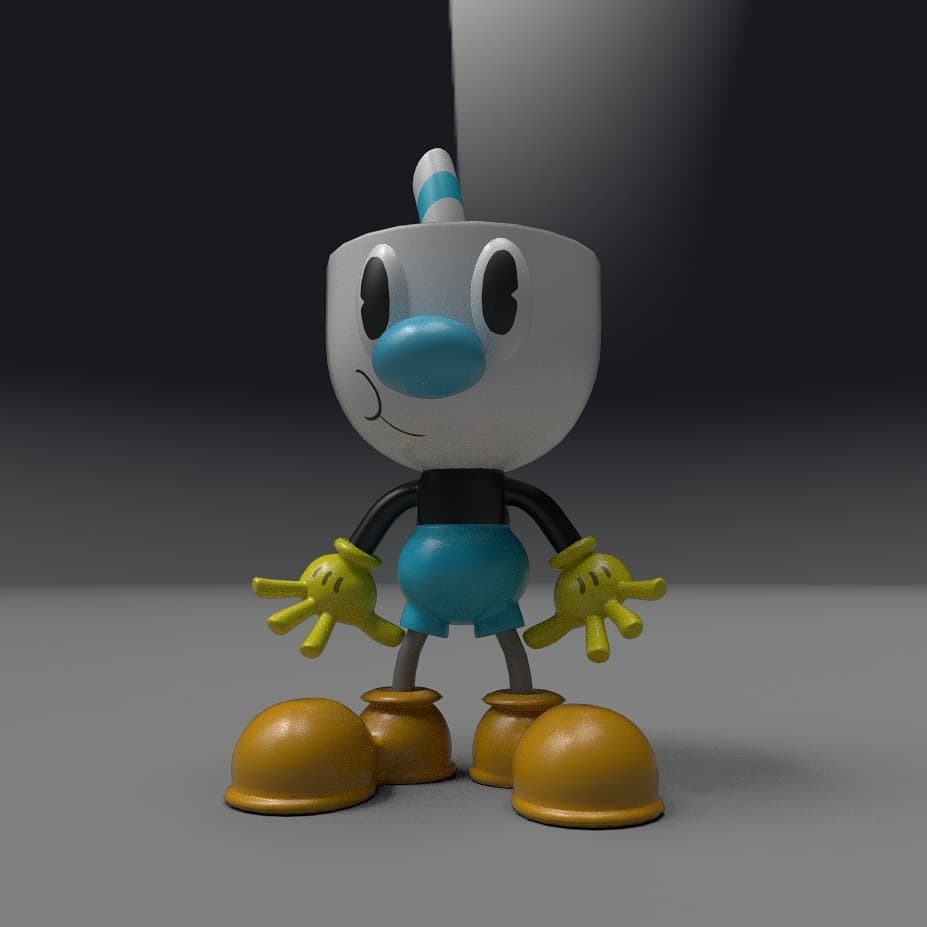 KeniaFuze's tweet photo. A quick renders about... #CupHead https://t.co/xh2OKfRig4