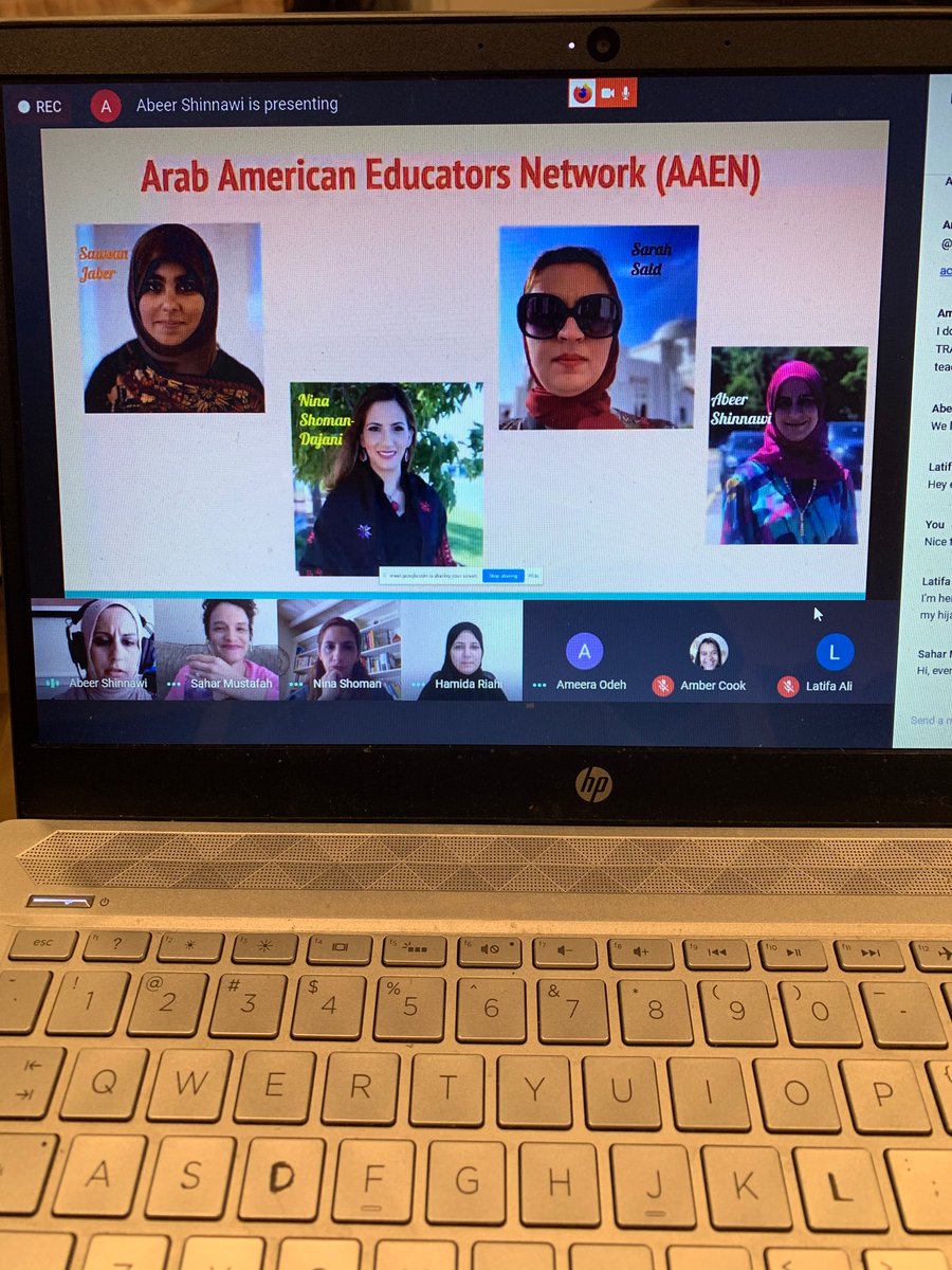 EducatorsArab's tweet photo. We’ve started our first AAEN book study! Thank you @SaharMustafah for speaking to us about The Beauty of Her Face! https://t.co/GNO3Ab73E3