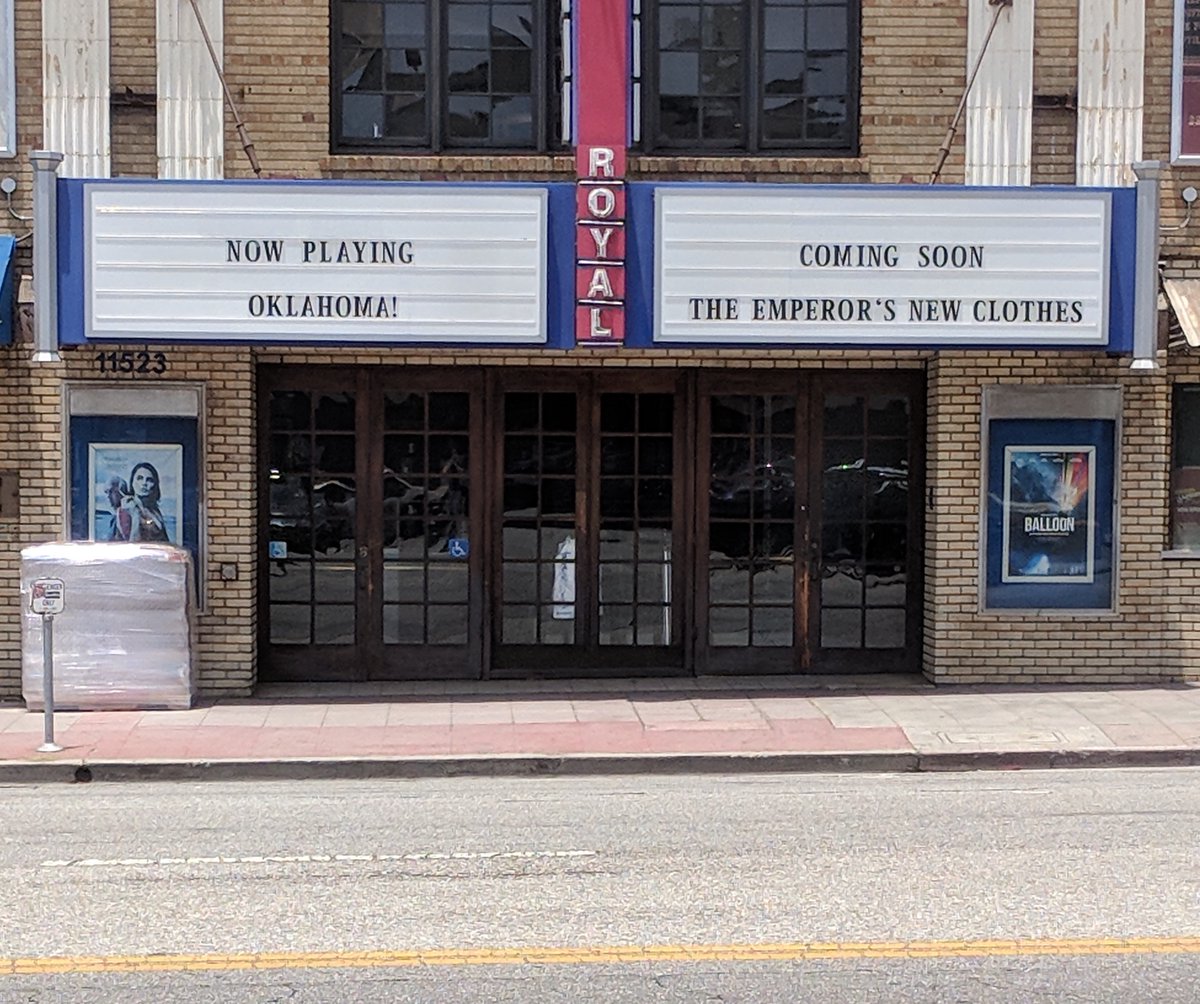 I swung by again just now...It’s the exclamation point that really adds that extra kick. Also, depending on which movie is that latter part refers to, this may double as a tribute to the late great Ian Holm. I don’t know who runs this marquee, but truly, they are an artist. 10/