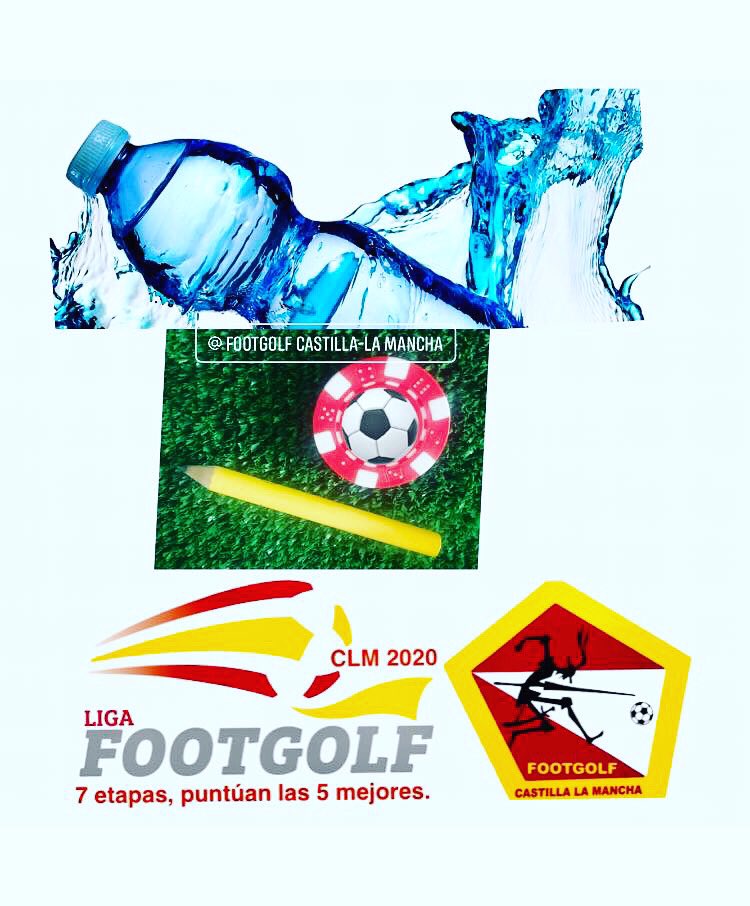 📣 ✏️💧 ⚽️⛳️  IMPORTANTE❗️#Protocolo #Covid 
✏️💧Por favor trae tu propia botella de agua y un lápiz para cumplimentar la tarjeta de puntuación del torneo. 
#footgolfclm #ligafootgolfclm #deportes #toledo #illescas #vuelvelaliga #vuelveelfootgolf #futbol #golf #clm #covid