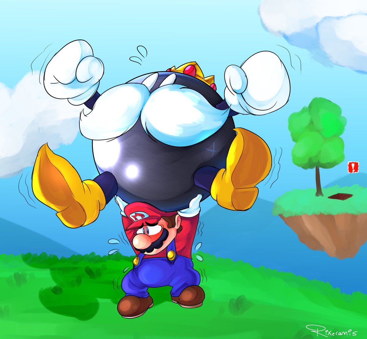 Bob-omb Battlefield Stars #1-#4Big Bob-omb on the SummitFootrace with Koopa the QuickShoot to the island in the SkyFind the 8 Red Coins