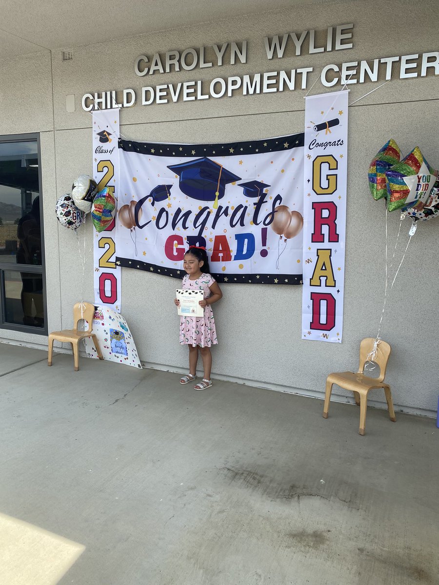 NUSDnews's tweet image. Just a few of the pictures from our Preschool drive through graduation ceremony! #readyforkinder