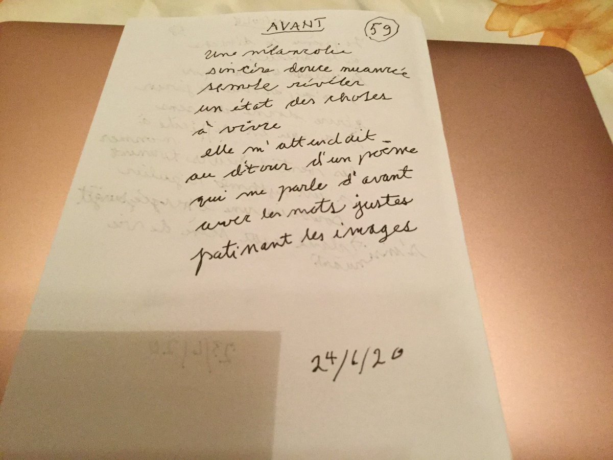 Poème manuscrit (2) #poésie #TOTEMPOÉSIE2020