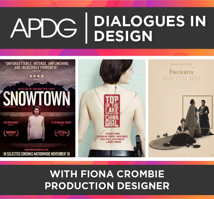 APDGuild's tweet image. 📣APDG Dialogues in Design next Wednesday 5pm AEST 📣- please join APDG Live Performance committee member, Dr Julie Lynch APDG who will be interviewing award-winning production designer Fiona Crombie. Register for the zoom link here:  us02web.zoom.us/webinar/regist…