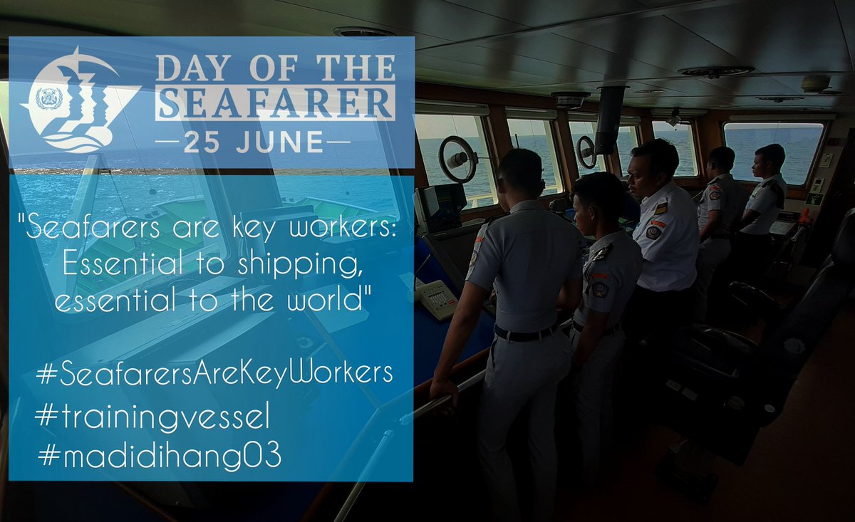 Selamat Hari Pelaut Sedunia 25 Juni 2020. Kami mendukung peningkatan kompetensi bagi pelaut Indonesia.  #seafarersarekeyworkers #dayoftheseafarer #imo #trainingvessel #researchvessel #madidihang03 #stpjakarta #brsdmkp #kkpgoid
