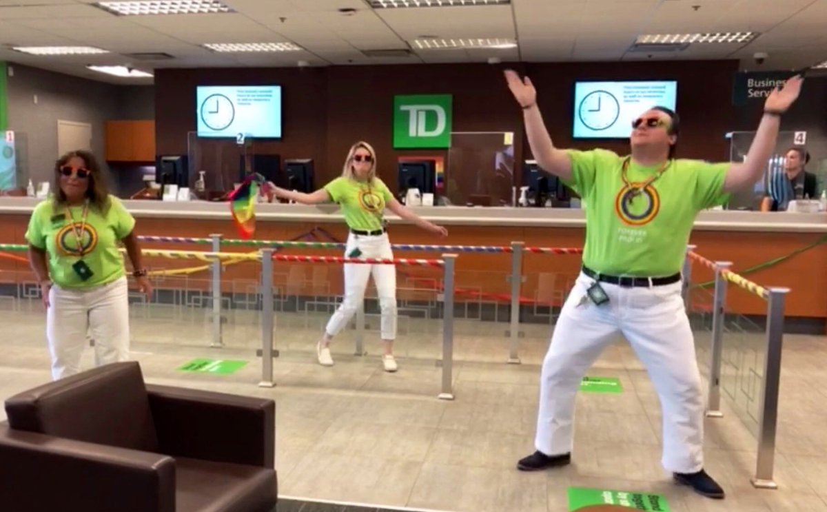 Celebrating #CPBPrideDay with a mid morning dance off! #PrideLivesHere #ForeverProud #Twinning <a href="/lwoodmc/">Laura Wood</a> <a href="/tannerbell94/">Tanner Bell</a>