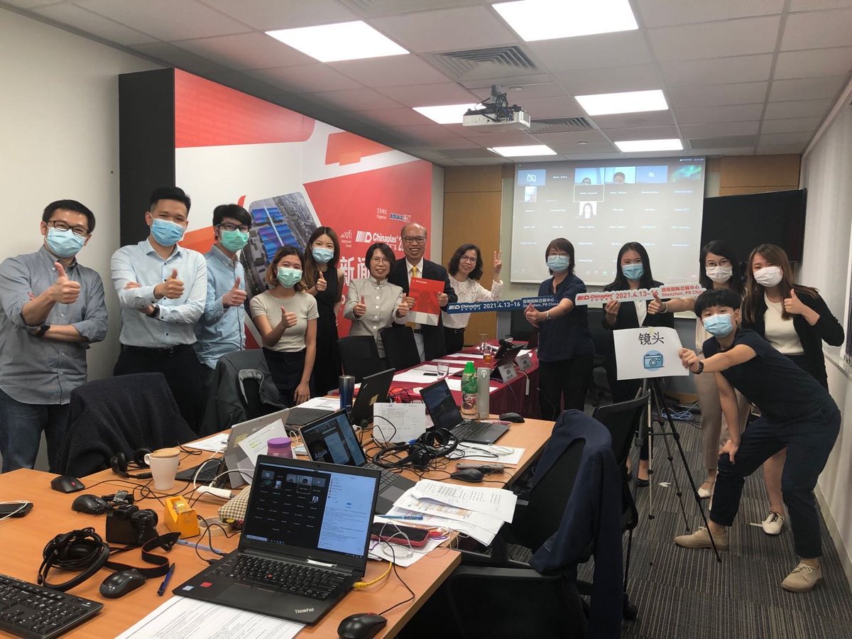 CHINAPLAS's tweet photo. Happy Friday! On the last Tuesday night, CHINAPLAS's first-ever Online Press Conference was held smoothly! It all relies on the backstage - our lovely and important colleagues! Big thanks to you all!
-
#TGIF #Friday #BehindTheScene #pressconference #Adsale #ImpressionOfChinaplas https://t.co/bNfzOL68t9