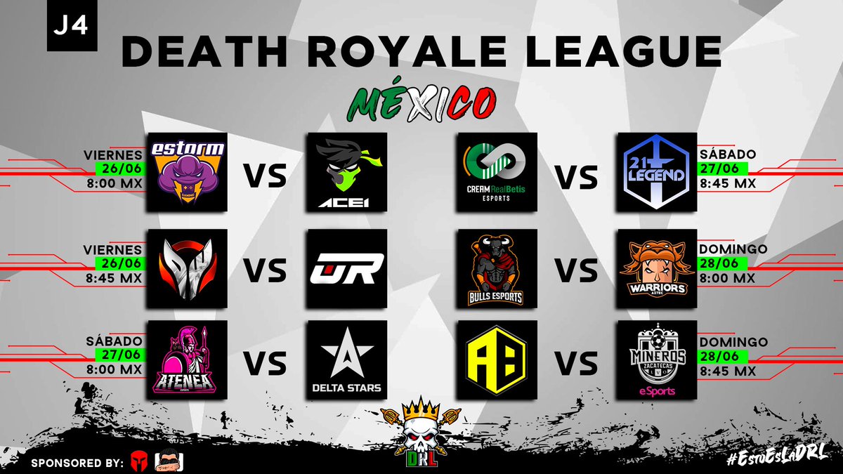 [#DRLMX] ¡JORNADA #4!

Mañana tenemos la cuarta jornada de la DRL, se vienen buenos partidos y posibles sorpresas, ¿que equipo es tú favorito en la quiniela? 🤓

#EstoEsLaDRL