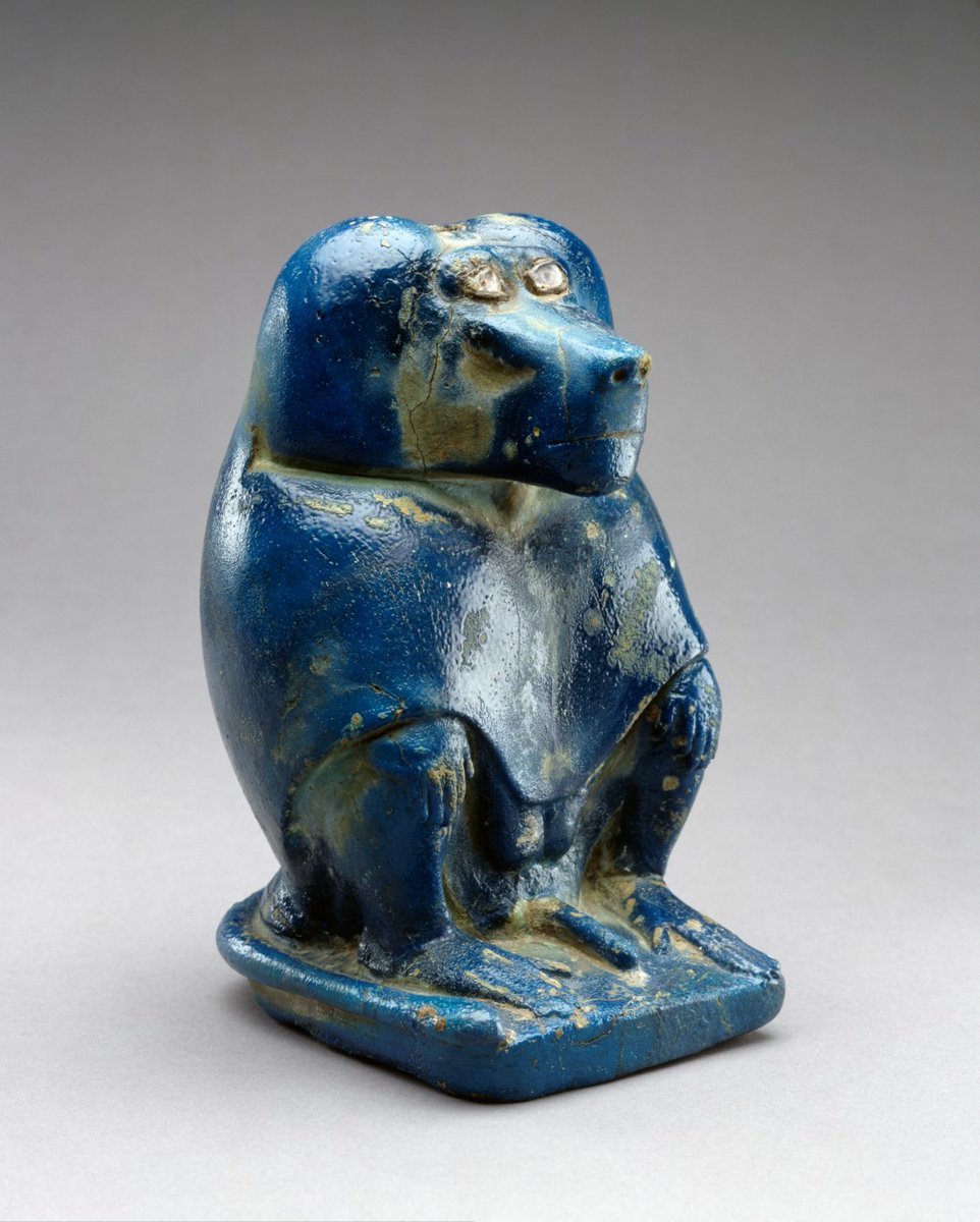 ancient blue update. they published a new paper where they figure out what LindyMan told you years ago. That blue is the color of the sacred in the ancient world (and today). The blue minoan monkeys in Knossos resemble the blue monkeys in Egypt https://en.wikipedia.org/wiki/Babi_(mythology)