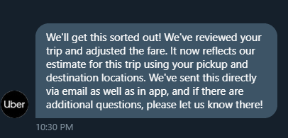 Anonwatch47374's tweet photo. @Uber @Uber_Support  How about you please share with the public why you would alter the charges without asking the customer if they agree to the new charges? Why no in app customer service?
#ExposeCoprruption #ExposeUber #UberPriceBandits #DropUberStockFalling #SellSellUberFraud https://t.co/t7JWme5QFE