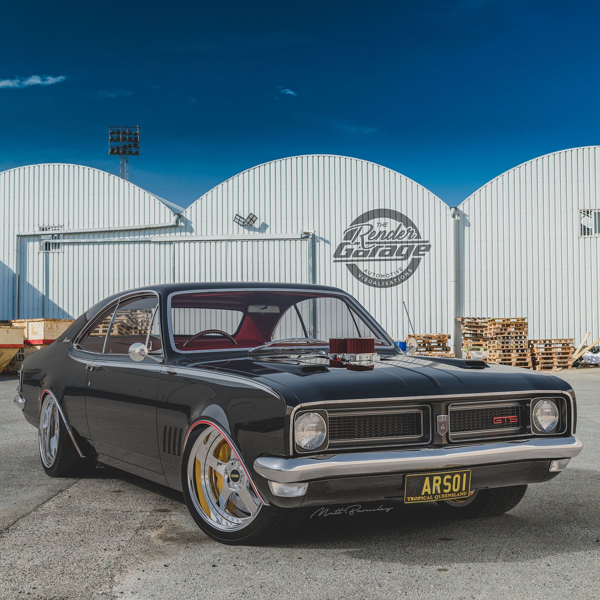 therendergarage's tweet photo. The #HeroRender of Steve Kruiks #HGMonaro
Steve is in the process of building this tough #Monaro rolling on a set of #SimmonsFR20wheels. What does everyone think? Future #StreetMachine feature car? https://t.co/uclbachl3R