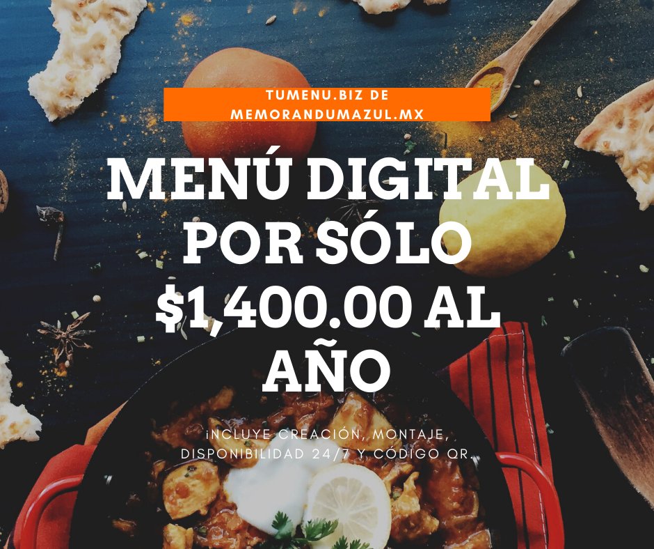 memorandumazul's tweet photo. #tumenudigital, #tumenu, #memorandumazul, #tumenuqr https://t.co/ven4vspEcB