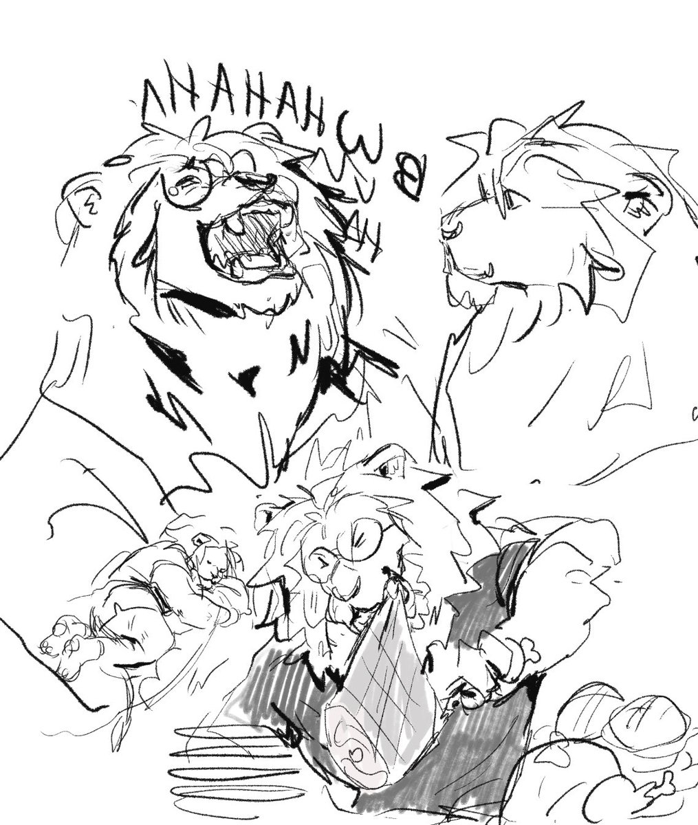 I don't remember making this random thotty lion OC? 