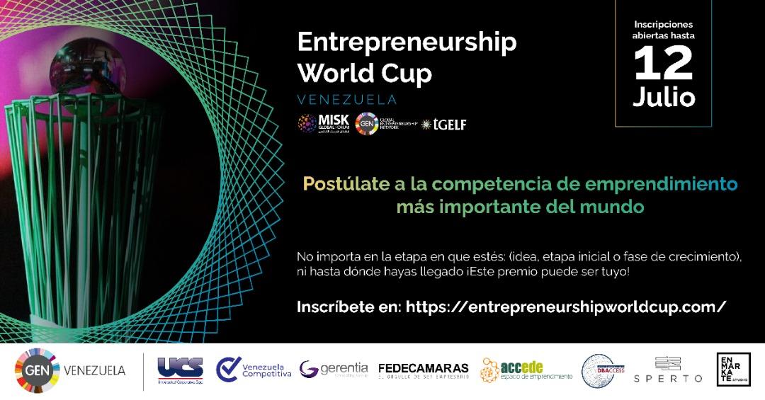 GEN_Vzla's tweet photo. GEN Venezuela trae para todos nuestros emprendedores 🇻🇪 la oportunidad de participar en el concurso de emprendimiento mas importante del mundo 🌎.

@EWC_Global 
#EntrepreneurshipWorldCup #ewc2020 #ewc_ven https://t.co/L6tHZQoBsu