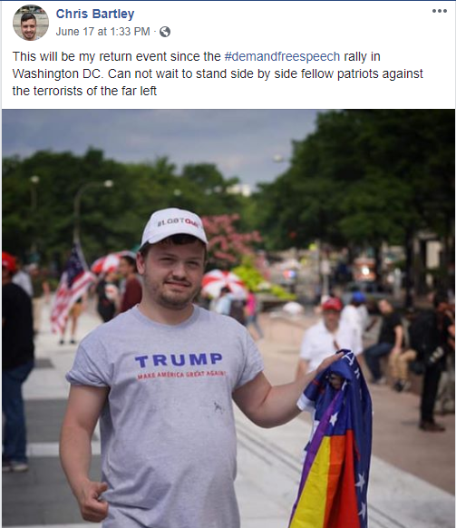 Looks like Chris Bartley's planning his grand re-entry to the Boston fash scene at Super Happy Fun America's "Restore Sanity" rally on Saturday. Let's refresh our memories about why he sucks, and then we'll make sure he feels very unwelcome this weekend.