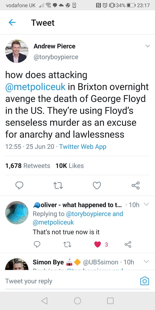 Everyday Racists *35. Andrew Pierce is a well-known Tory commentator who, in this tweet, claims a group of black people behaving appallingly at an illegal street party is somehow a reflection of the BLM movement. Blow a dog-whistle and the dogs will come running...