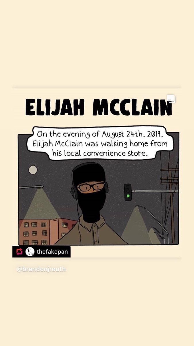  #JusticeForElijahMcClain | via  @candicepatton instagram story