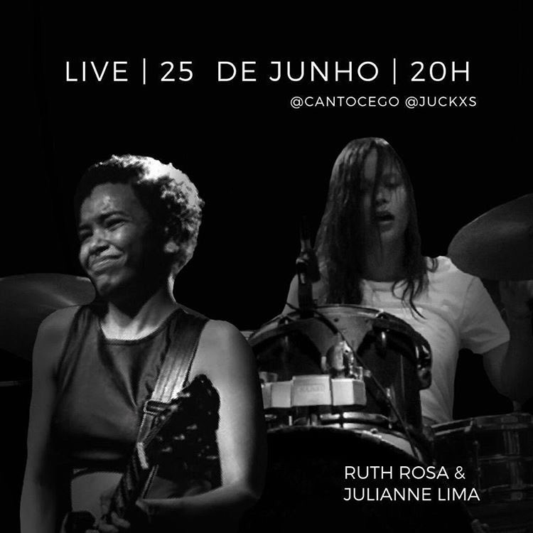 hoje tem live lá no nosso instagram com essa baterista FODA da Canto Cego e nossa Jucks! segue nois no <a href="/novezeronove/">Nove Zero Nove</a> pra ver lá no gram