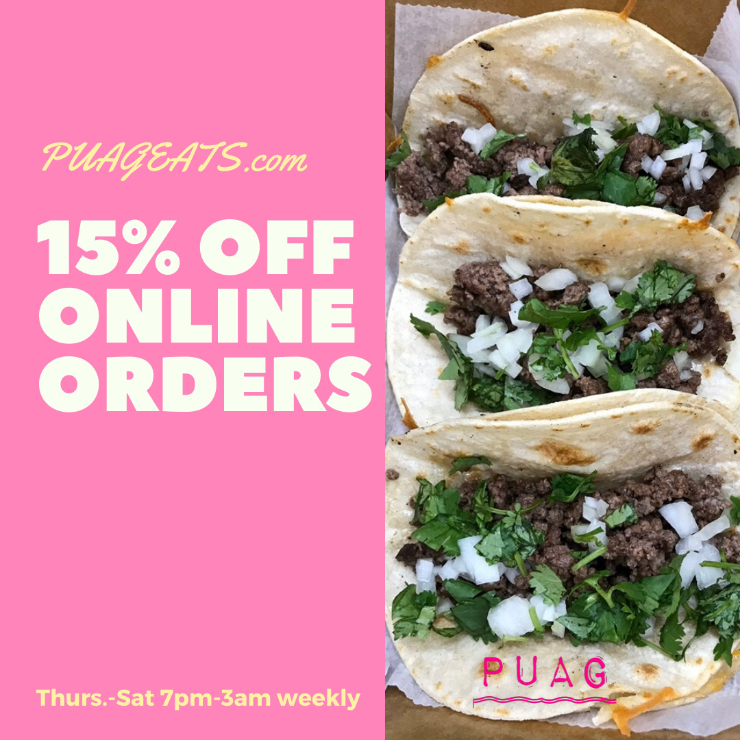 PUAGeats's tweet photo. Don't forget it's 15% off all online orders!!! https://t.co/H4lSIixN6d 😁😁
*
*
*
*
#PUAGEATS
#SAVEPUAG
#FASTFOOD
#INSTAGOD
#STAMFORDEATS
#STEELSHARPENSSTEEL https://t.co/H4lSIixN6d https://t.co/Ny77JeCNvi
