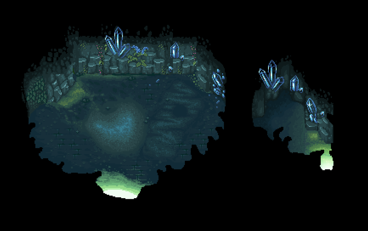 Hyptosis's tweet photo. Knocked out some map work on Sully today!
#SullyRPG #indiedev #indiegames #IndieGameDev #pixelart #pixelartist https://t.co/WfvgbqPVOo