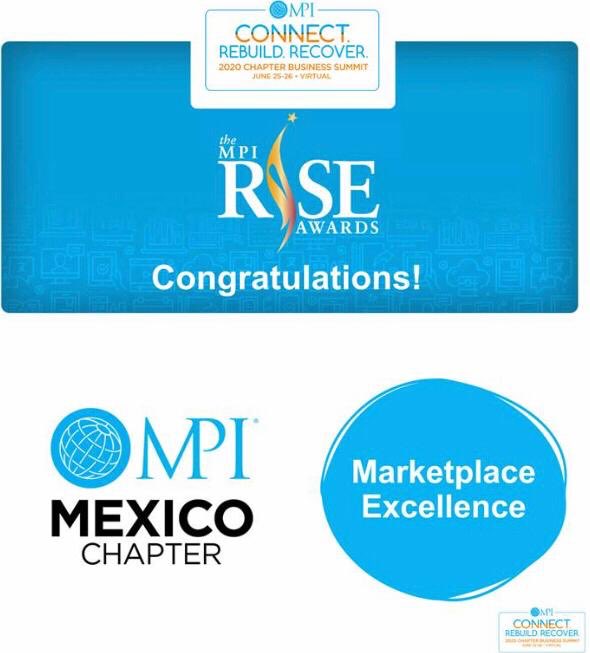 MPI_Mexico's tweet photo. ¡@MPI_Mexico GANADORES DE UN RISE AWARD 2020! 🏆

Con gran alegría anunciamos que MPI México Chapter hoy recibió el Premio #MPIRISE a la Excelencia del Mercado durante el Chapter Business Summit virtual 2020.
¡Gracias a todos por su gran trabajo en equipo, esfuerzo y unión! https://t.co/HDoKAoMyhN