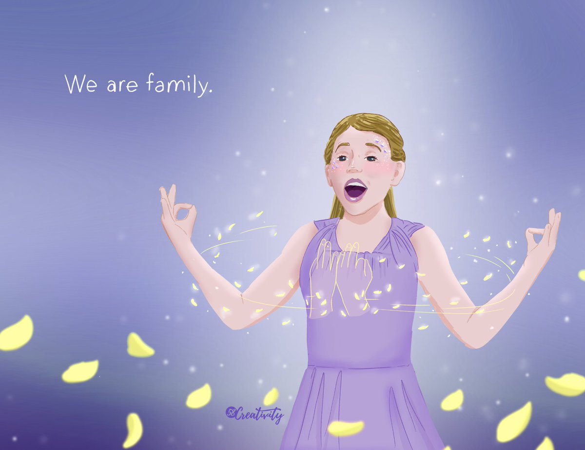 Fanart of Zuzu character from Feel the Beat on Netflix. She is Deaf actress signed “Family.” It was a beautiful part of the dance in the movie. So pleased to see you accomplishing great things, Shaylee #ShayleeMansfield #FeelTheBeat