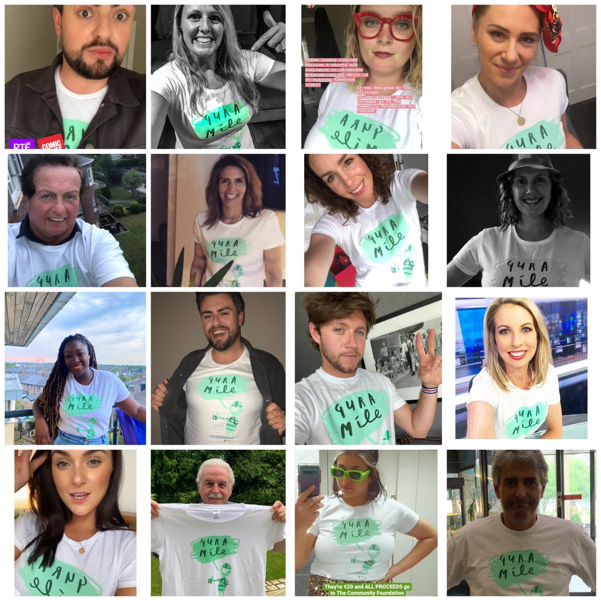 RTEOne's tweet photo. #RTEComicRelief family portrait📸

@NiallOfficial and this lovely bunch are wearing the beautiful @OliverJeffers designed t-shirt to raise funds for RTÉ Does Comic Relief💫

You can get one now for a good cause 👉https://t.co/mk0TeX59yP https://t.co/cIntLF8yTN