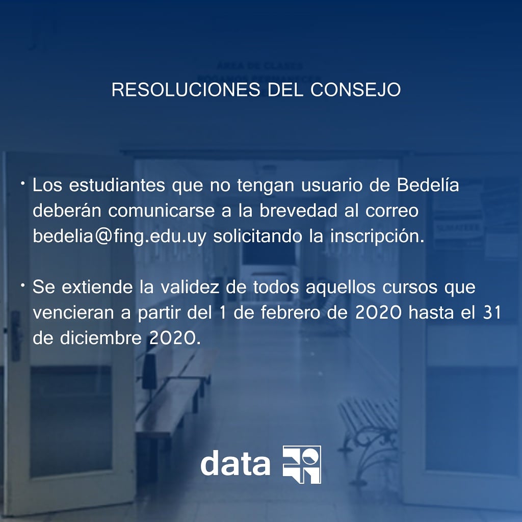 DataFing's tweet photo. Resoluciones de la Fing en tiempos de COVID-19.
.
.
.
.
#datafing #comunidadfinger #fingudelar #udelar https://t.co/qMFt6iAcBX
