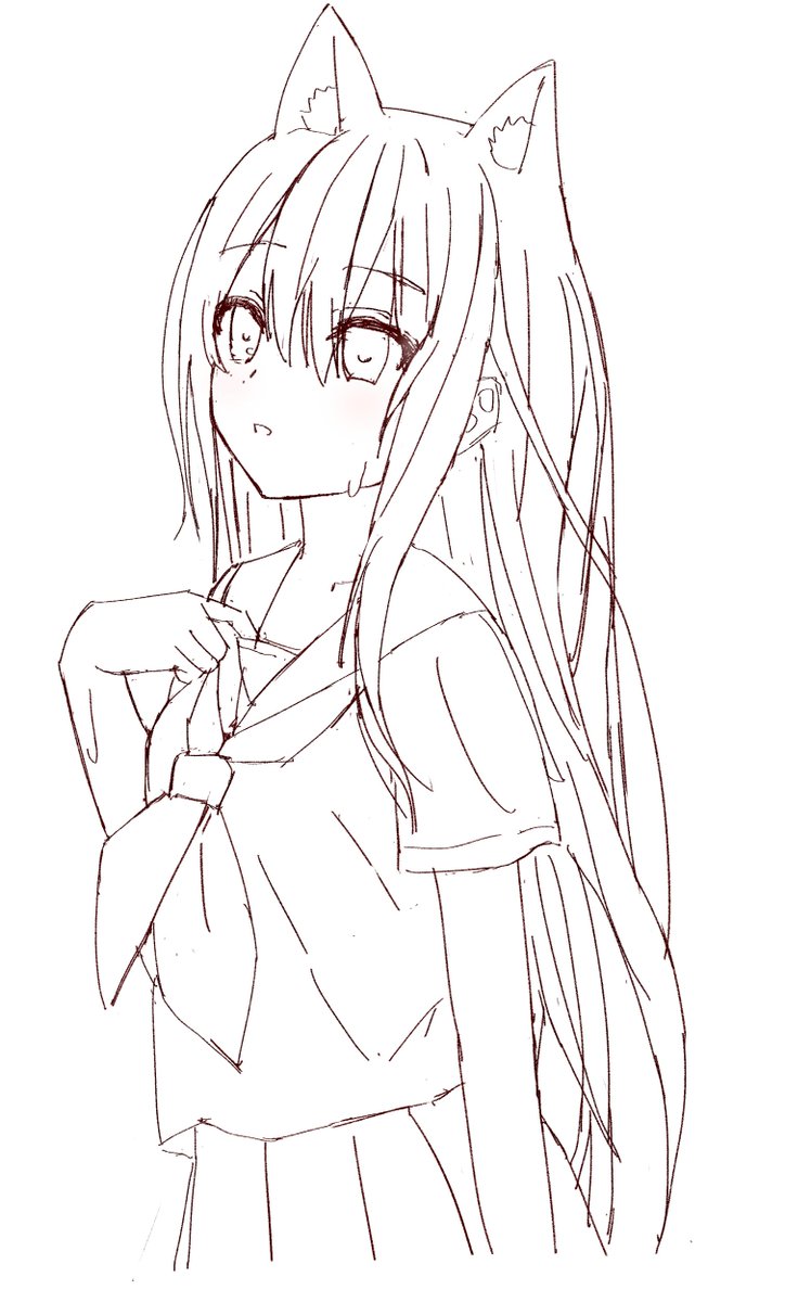 模写 21日目 つなこ先生のイラスト模写です。 (問題になるなら削除し
