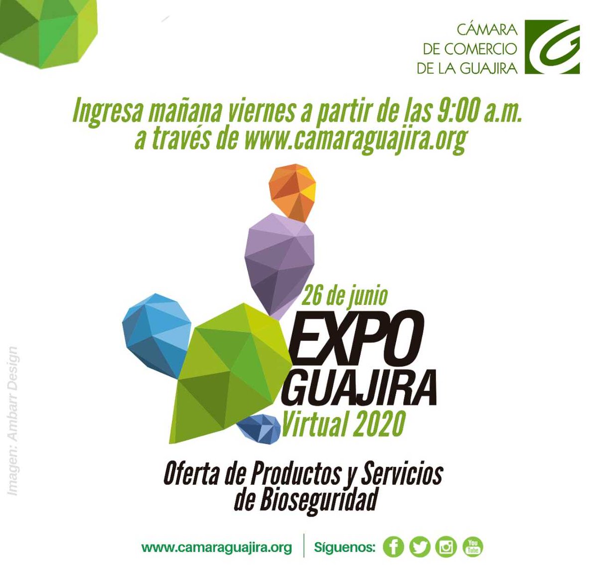 Acompáñanos mañana en la primera versión de la Expo Guajira Virtual, organizada por la <a href="/ccguajira/">Cámara de Comercio de La Guajira</a>
Estaremos desde las 9 de la mañana hasta las 6 de la tarde atendiendo todas tus dudas o inquietudes sobre #Listo y el comercio virtual. ¡Te esperamos!
#Agrotecnología