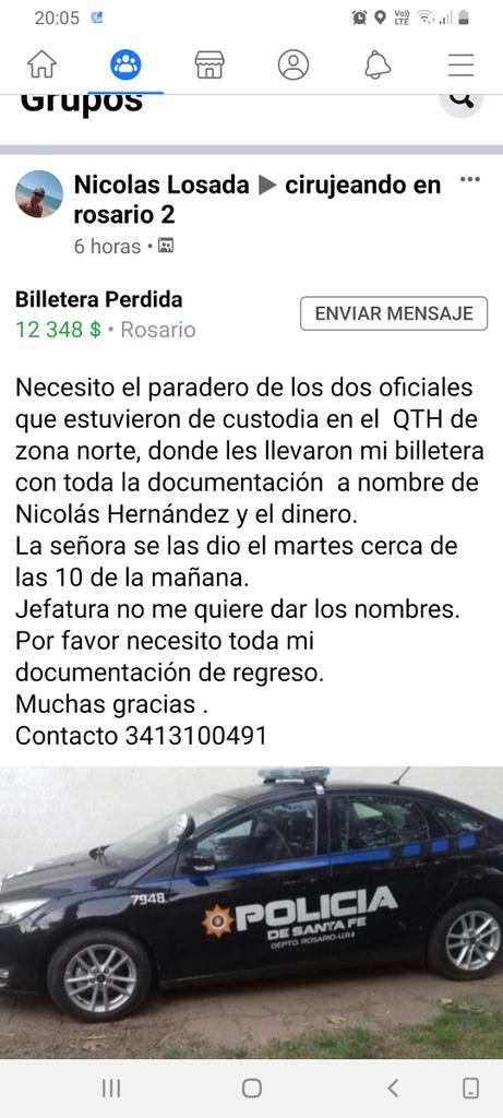 29e6ad57304b4e8's tweet photo. @policia_fe @PolicialesArg @emergenciasAR @omarperotti @pablojavkin https://t.co/a5f7vlmbgM