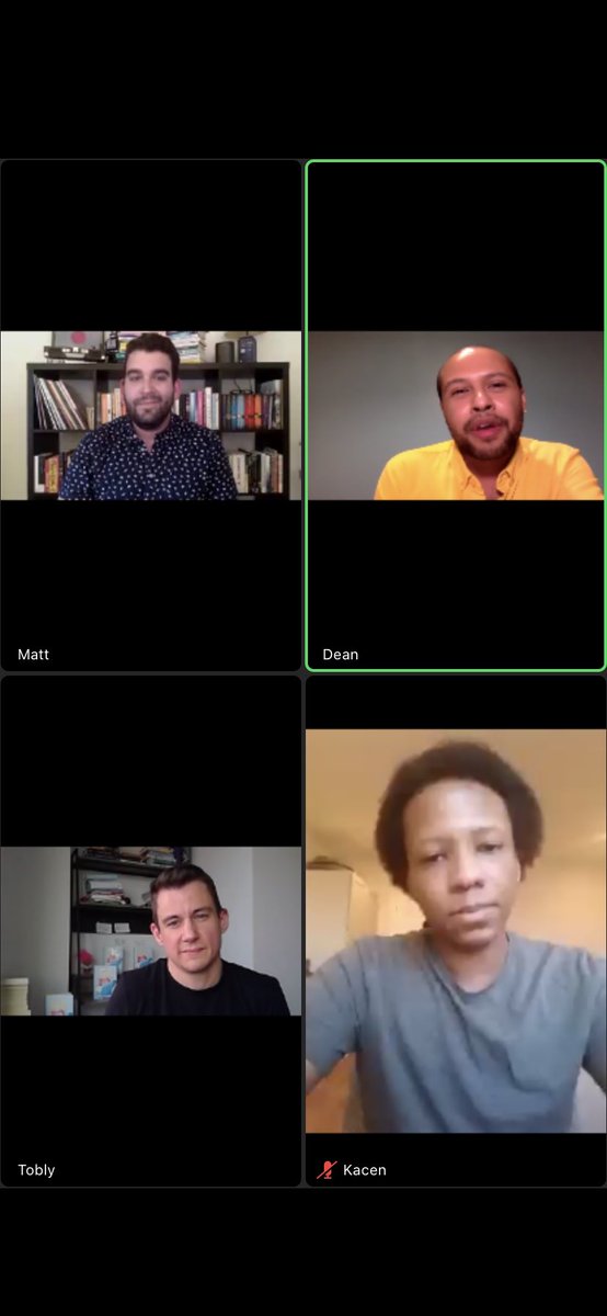 readwithmeemz's tweet photo. Enjoying the #HCCPride conversation with @HCCFrenzy - ft. The INCREDIBLE @toblymcsmith @kacencallender & @DeanAtta π₯° https://t.co/I6dGLjCVks