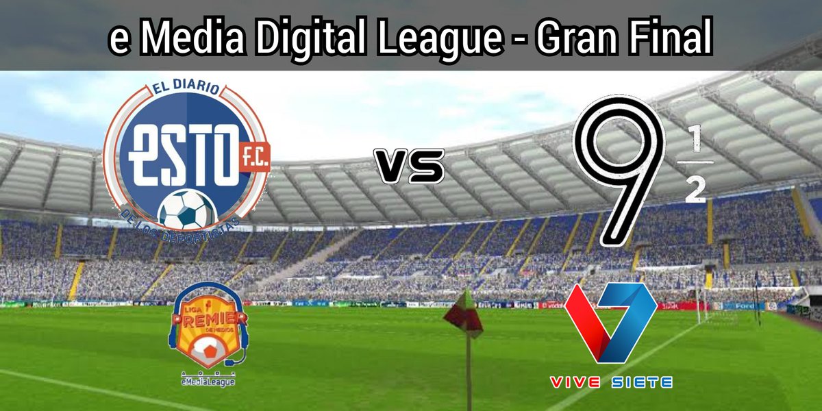 TVDELDEPOR1's tweet photo. #eMediaLeague - #TuEmocionNuestraPasion 
@EstoFc (Lazio) vs @el9ymedio (Liverpool) ⏰ 20:00 hrs 💻📱 @ViveSiete con:

🎙 @Marcks_Flores 
🎙 @schiv1
🎙 @royrruano https://t.co/eoRtFZC9FW