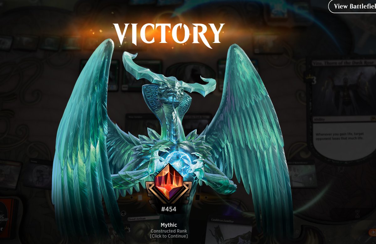 PraetorMtG's tweet photo. So I'm back to the top 500 💪
Village Rites is the missing draw for RB Sac 😁
Vito is a bomb 👌
The sideboard has to be fixed

@mtgazone @ArenaDecklists @ArenaMythicCast @Rebel_GN 

#REBELMAGIC https://t.co/QI8f7gDNMG
