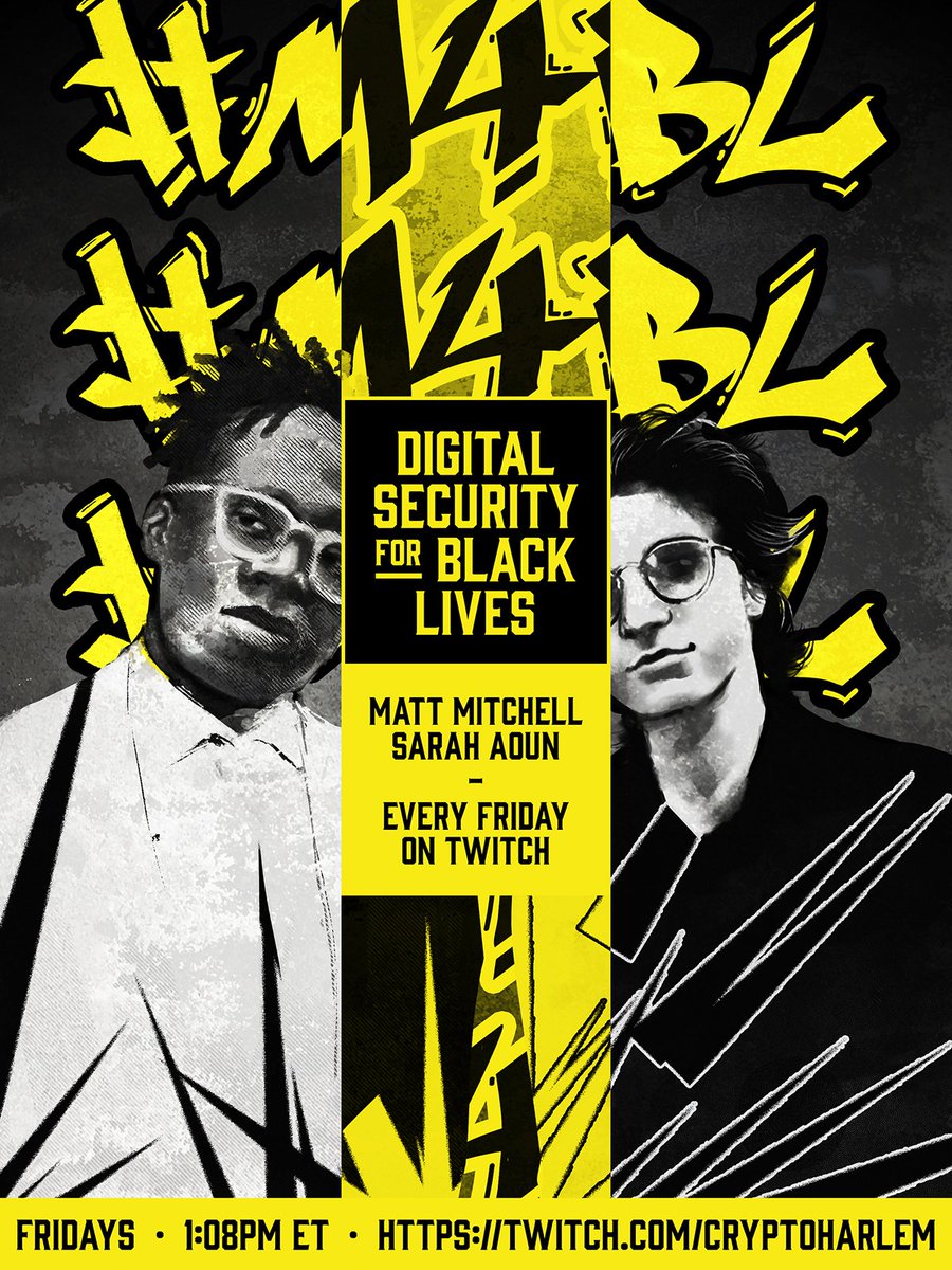 Tomorrow on "Digital Security for Black Lives" we will talk about the best tools available to organizers and how you might use them.Get your questions answered by cybersecurity professionals! If you need to know something check the thread below for how to get us your request now.