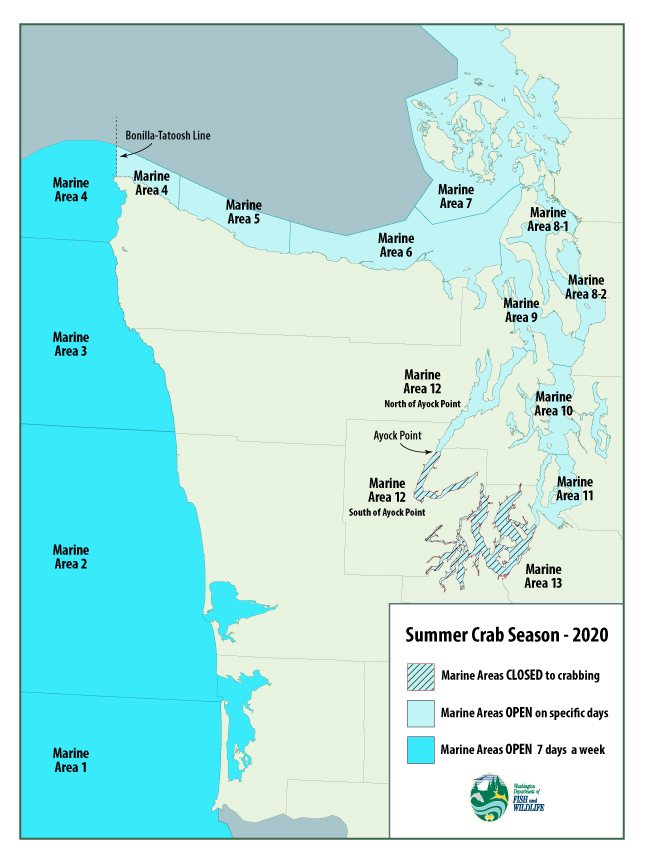 Puget Sound Marine Area Map Wdfw On Twitter: "Puget Sound Recreational Crab Seasons Begin July 2 In  Most Areas; July 12 In Marine Areas 10 And 11. Find Out More Here:  Https://T.co/M1Qclhljt2 #Fishwashington Https://T.co/Tjpnoo7Lgc" / Twitter