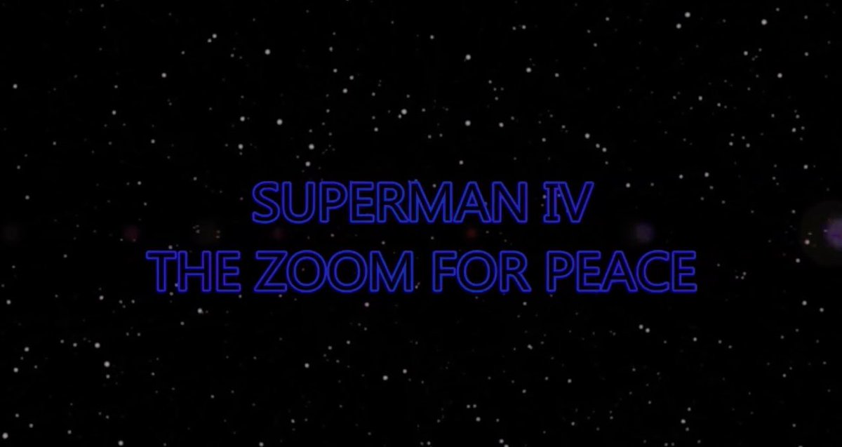 SuperHouseOfEl's tweet photo. On June 6 - in the midst of a global pandemic - @ElRobinero had one birthday wish: to play the Man of Steel in a live-read of “Superman IV.”

Be careful what you wish for, Robin.

“Superman IV: The Zoom for Peace” - streaming now https://t.co/yR076gPD5Y | https://t.co/mukEcGk5my https://t.co/BduCCRjLwk