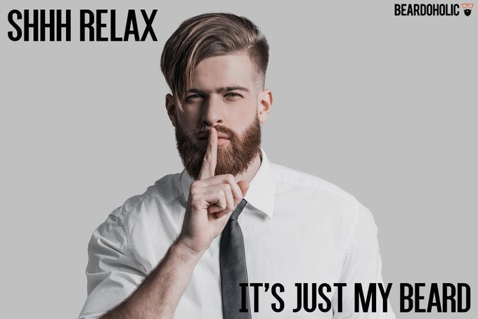beardoholic's tweet photo. Shhh Relax
It's Just My Beard.
#BeardedMan #Beardgasm https://t.co/JAsxwHR7FX