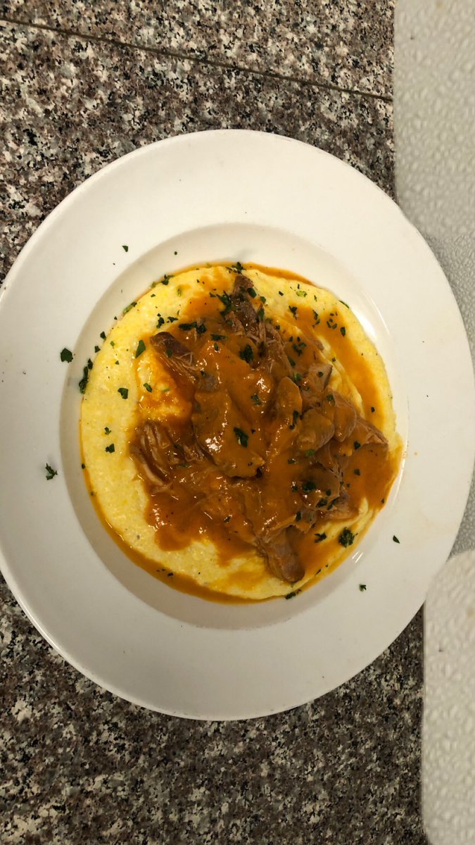 SalGilbertPizza's tweet photo. Stop by today for our new special,
Italian braised pork over polenta! https://t.co/HGHPVumEXs