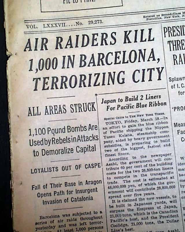 The Sixth is the role of the media.The Nationalists HATED the press, which openly sympathized w/ the Communists mutiIating bodies & torching churches.The Press even lied about Guernica, infamous battle, city torched by the Left as they fled, but blamed entirely on the Right.