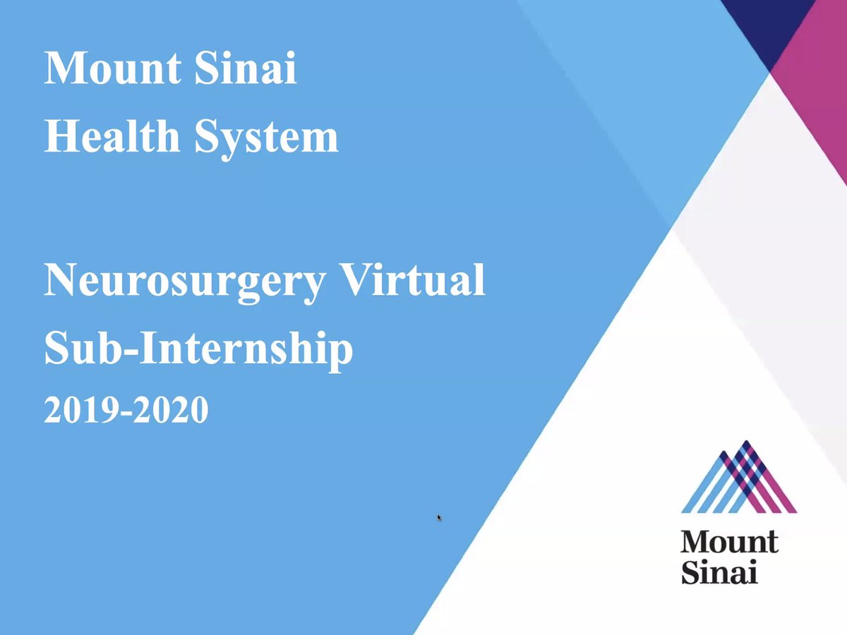 DAntuonoMatthew's tweet photo. Enjoyed tonight's #Virtual #SubI with the #residents over at @MountSinaiNeuro! Even though I'm not applying to #Neurosurgery #residency this year (thanks #phdlife) it was a great way to get to know the program.

#MedTwitter #MedEd #NSGYMedEd #MedStudentTwitter https://t.co/csrvCWq1c4