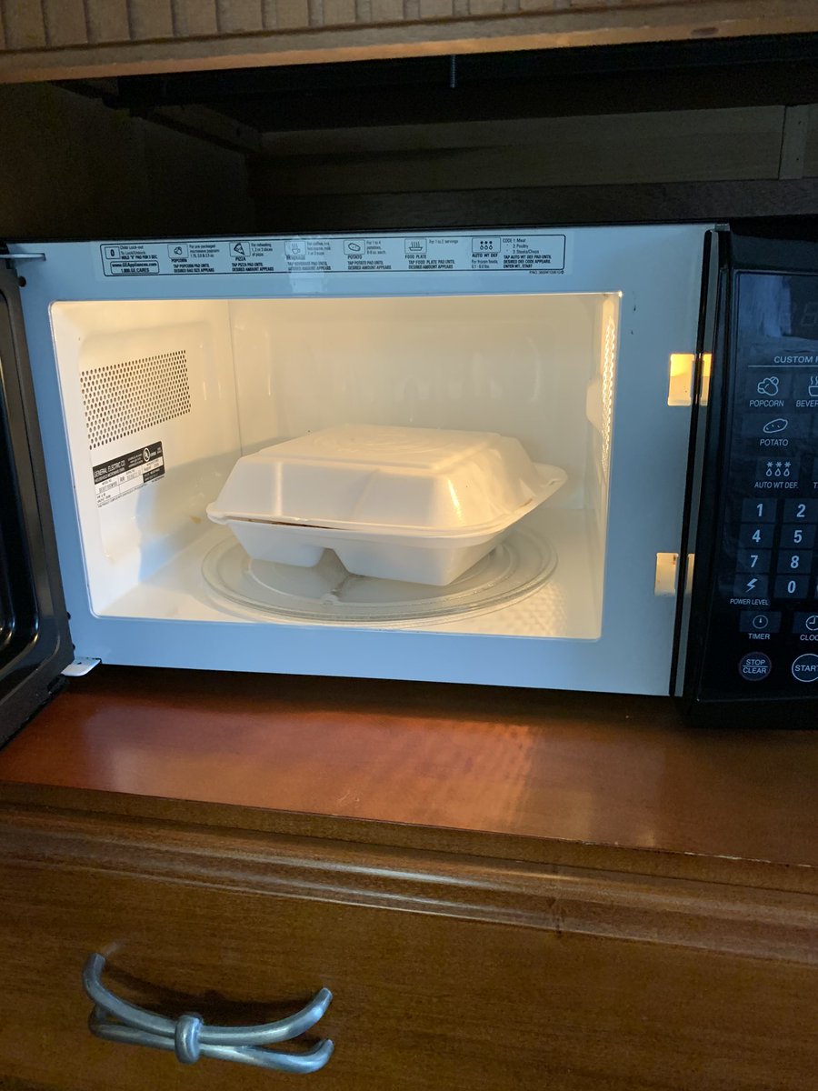 First hotel stay since COVID crisis and we find leftover food in our microwave at Hampton Inn and Suites, Hoover, AL #fail <a href="/HiltonHotels/">Hilton Hotels</a> <a href="/HiltonHonors/">Hilton Honors</a>