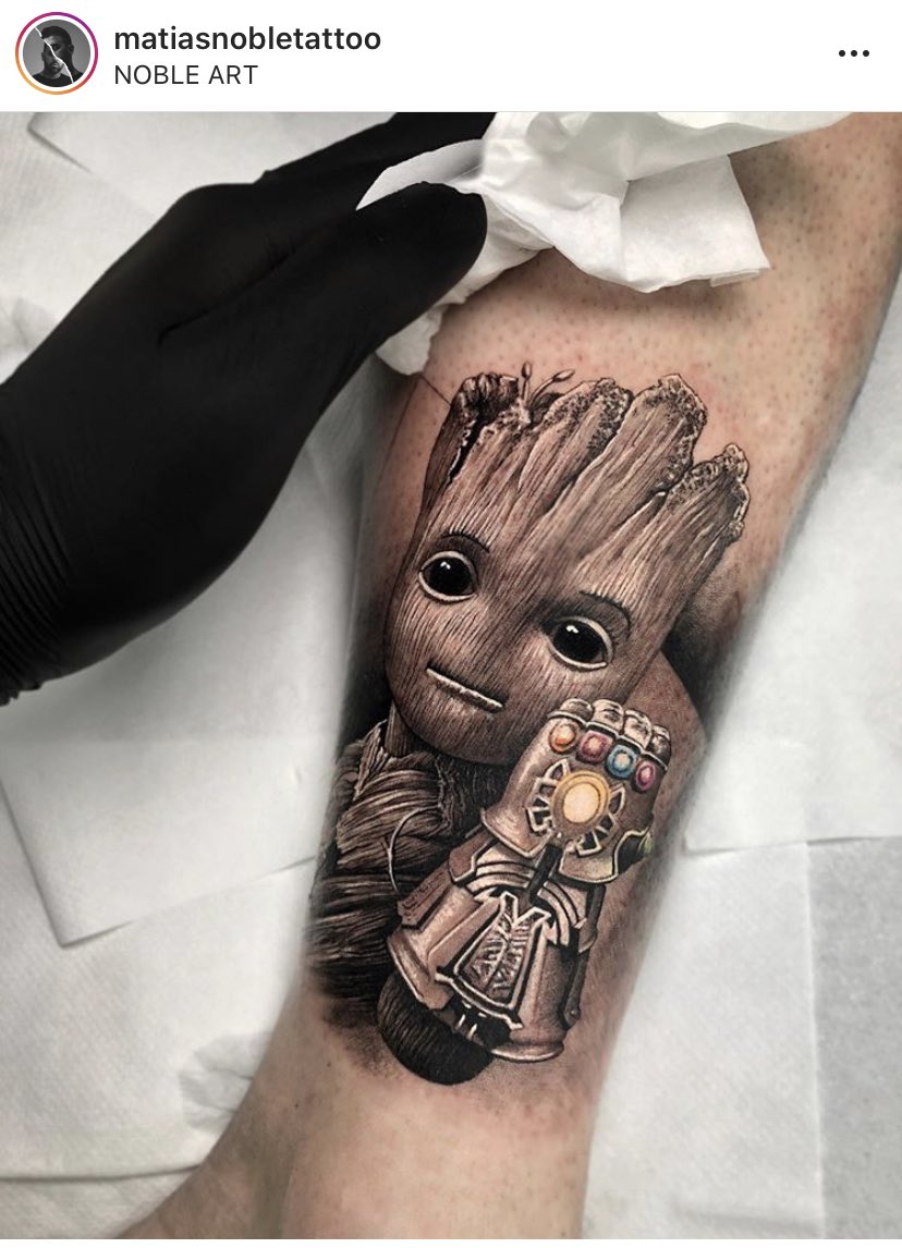 Baby Groot Tattoo Print  Etsy