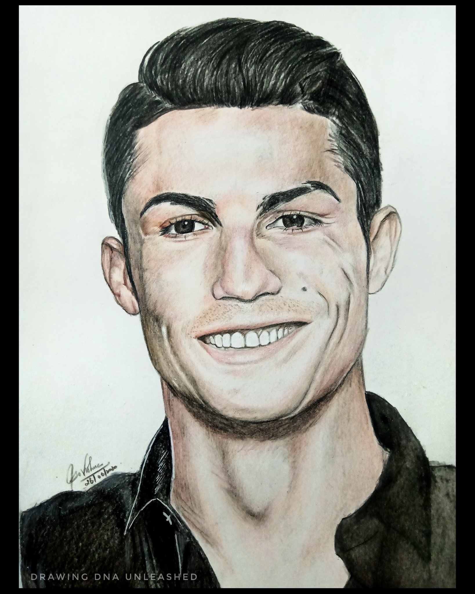 Cristiano Ronaldo Easy Pencil Drawing