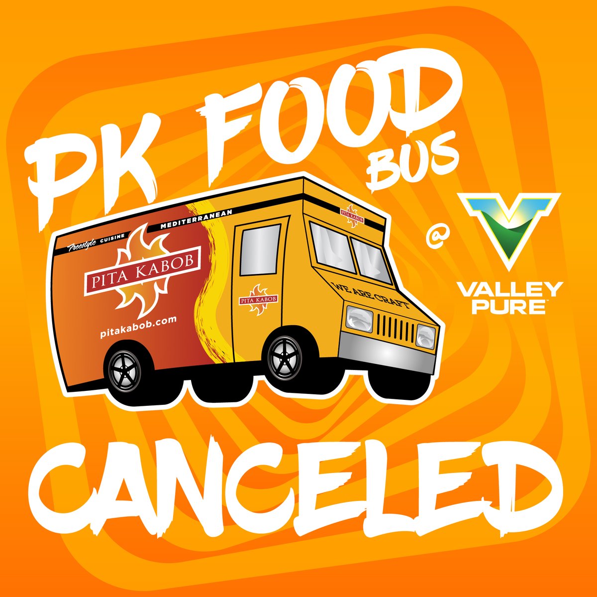 Our #PitaKabobTruck run at #ValleyPureFarmersville has been canceled this Friday! 😭 Details here: mailchi.mp/be8c73bdb5e2/j…