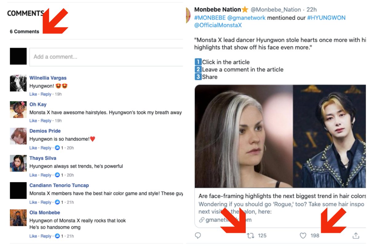 RTs are not counted as media engagement, LIKES/COMMENTS/SHARES are.If you want to help the guys get awards, these actions help. We need to get out of the habit of just RTing and not engaging and make our efforts worth something