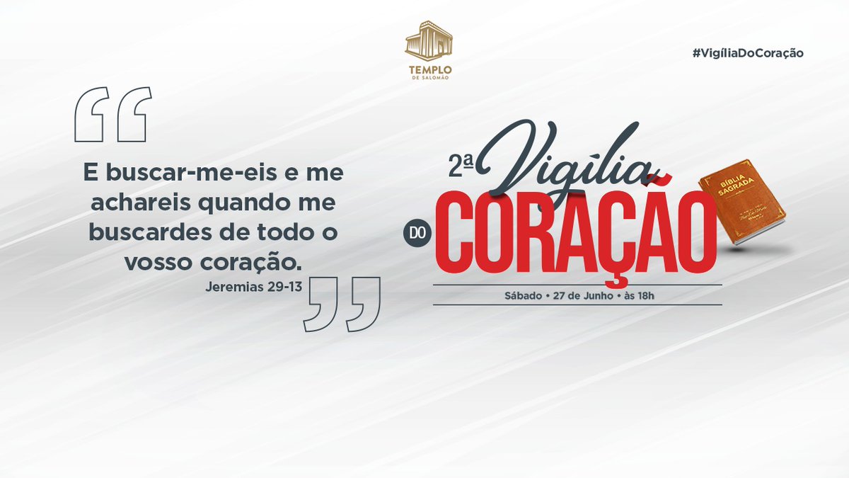 julianaseligate's tweet photo. Se agarre nesse convite esteja conosco nesse sabado,pois o convite e do proprio Deus para você.
#VigiliaDoCoracao #ObreirosPI @ObreirosIURD @universalpiaui https://t.co/wlGOQeJAjs