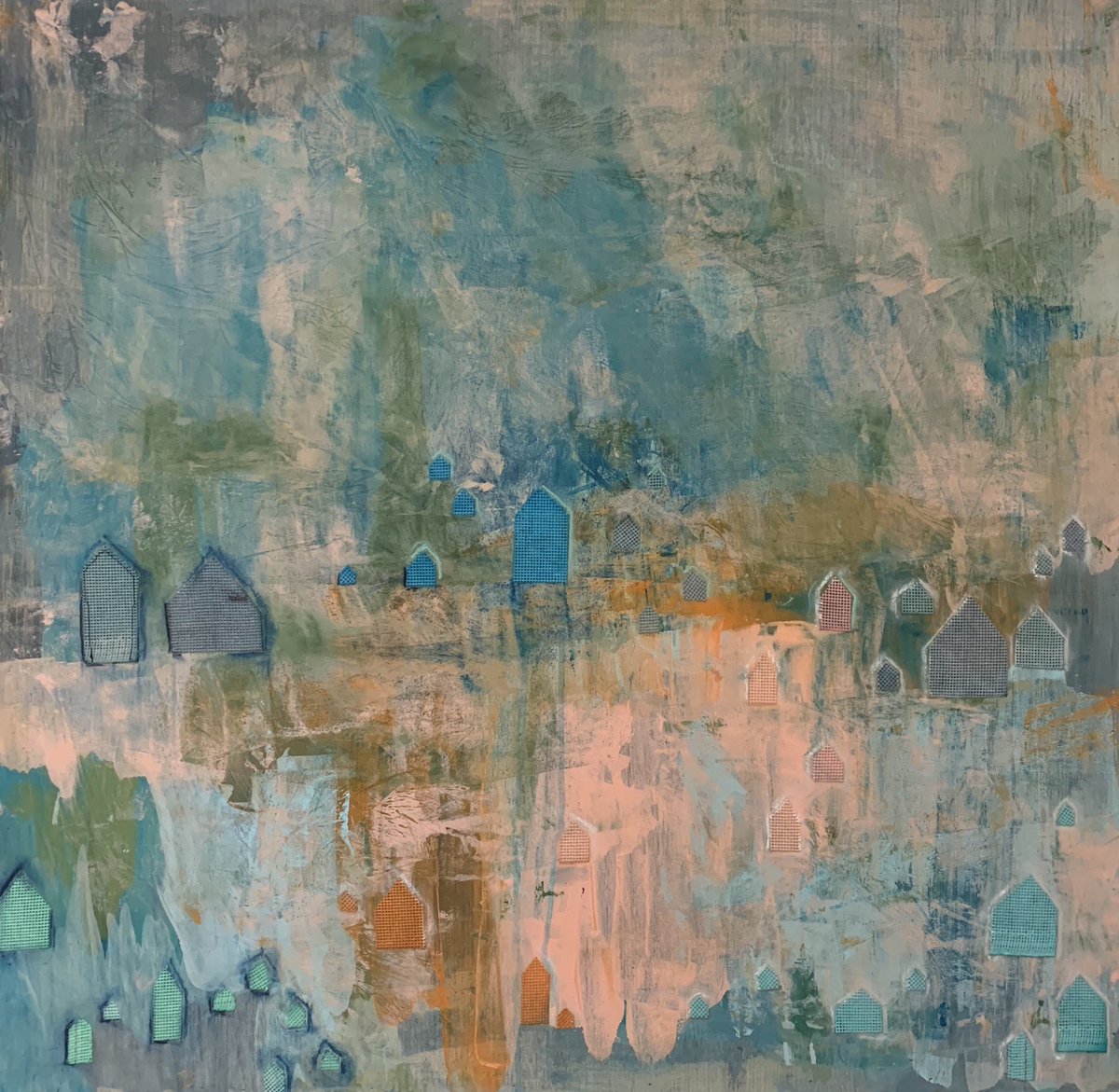 heatherbaumbach's tweet photo. More new work available at my July 2 reception- mixed media on wood panel https://t.co/tIq8QimM6Z