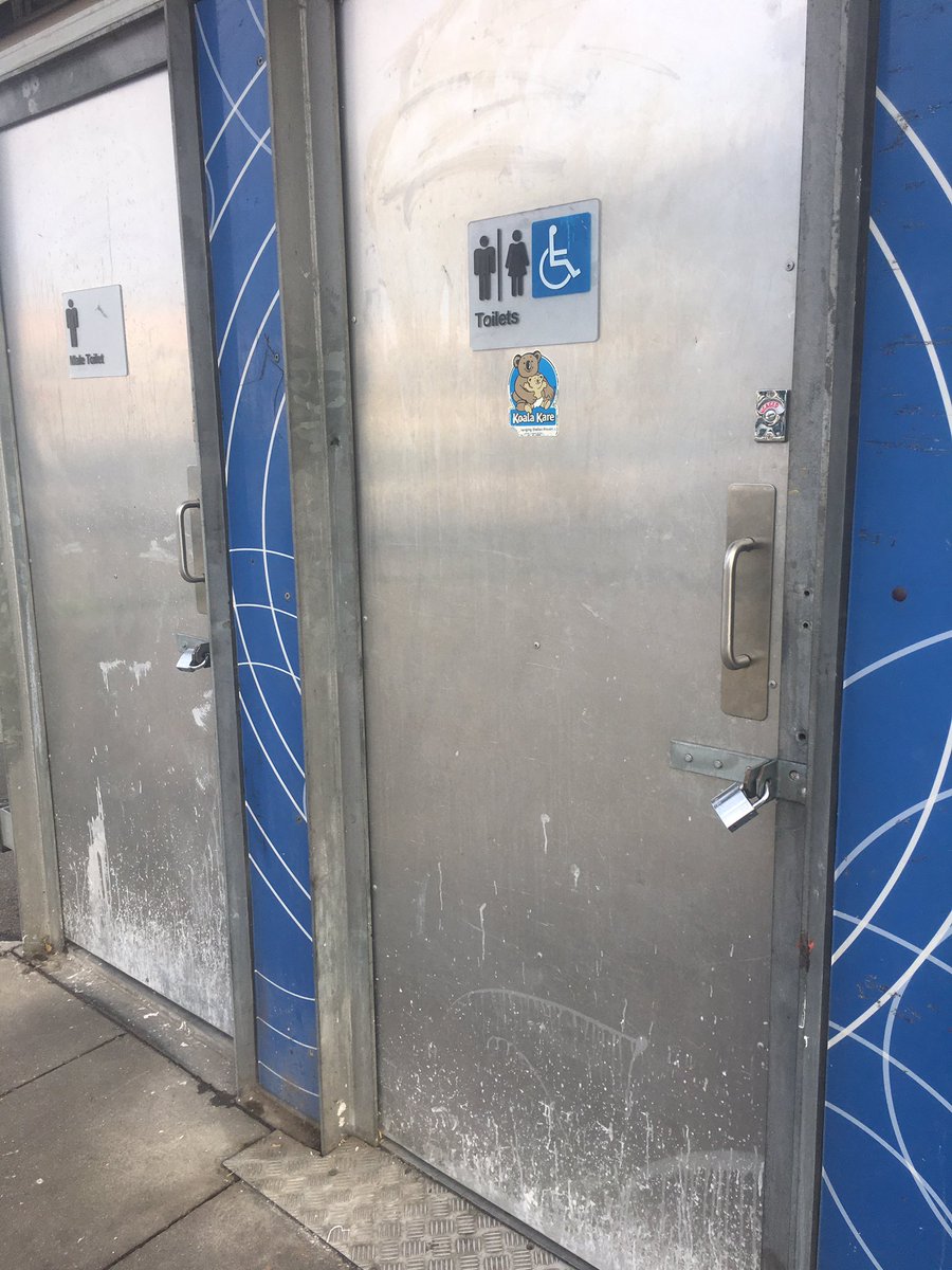 Nearest  @cityportphillip public toilets are locked and inaccessible. Where does the council suggest ppl who need to access bathrooms go? Particularly homeless ppl and ppl with small children?